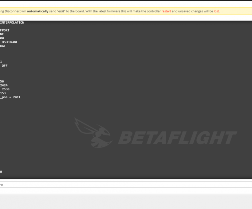 How To Backup BetaFlight Configuration